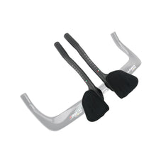 Carbon Fiber Aero Bars 340mm Clip On Bullhorn Road Bike 3K Glossy
