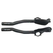 Carbon Fiber Aero Bars 340mm Clip On Bullhorn Road Bike 3K Glossy