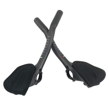 Carbon Fiber Aero Bars 340mm Clip On Bullhorn Road Bike 3K Glossy