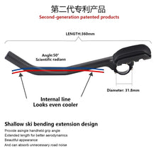 Carbon Fiber Aero Bars 340mm Clip On Bullhorn Road Bike 3K Glossy