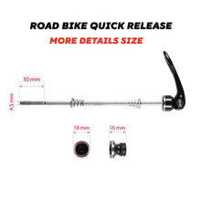 CNC Quick Release Skewer Front Rear Wheel Axle For Mountain Road Bikes