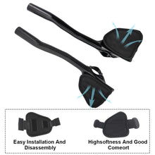 Carbon Fiber Aero Bars 340mm Clip On Bullhorn Road Bike 3K Glossy