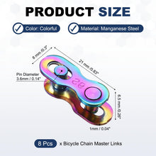 Manganese Steel Bike Master Link 6 7 8 Speed Silver 8 Pcs Replacement