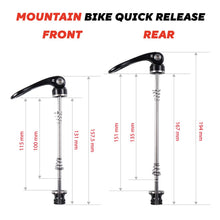 CNC Quick Release Skewer Front Rear Wheel Axle For Mountain Road Bikes