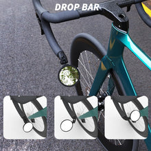 BriskMore Bike Bar End Mirror 76mm HD Glass Convex Lens 360 Rotatable