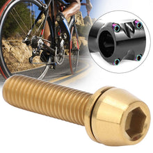 Titanium Alloy Bike Stem Bolts 3Pcs M5x20 M6x20 With Gasket Colorful