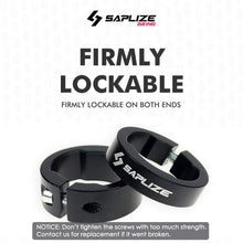 SAPLIZE Aluminum Double Lock On Bike Grips Ergonomic Anti Slip TPE