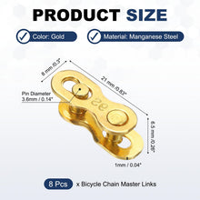 Manganese Steel Bike Master Link 6 7 8 Speed Silver 8 Pcs Replacement