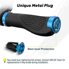 SAPLIZE Aluminum Double Lock On Bike Grips Ergonomic Anti Slip TPE