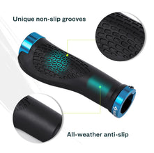 SAPLIZE Aluminum Double Lock On Bike Grips Ergonomic Anti Slip TPE