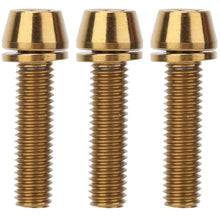 Titanium Alloy Bike Stem Bolts 3Pcs M5x20 M6x20 With Gasket Colorful