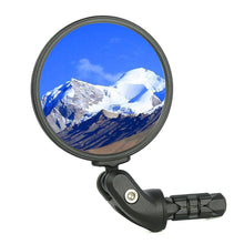 BriskMore Bike Bar End Mirror 76mm HD Glass Convex Lens 360 Rotatable