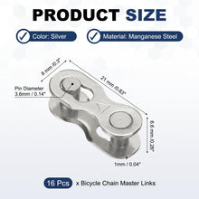 Manganese Steel Bike Master Link 6 7 8 Speed Silver 8 Pcs Replacement