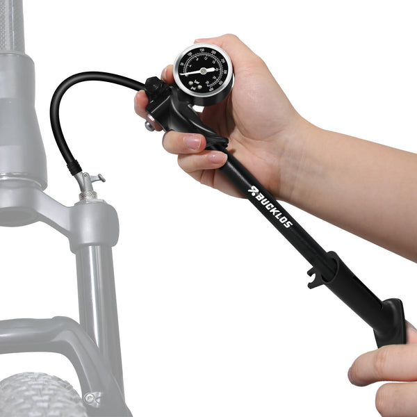 Bucklos Shock Pump 300 400 PSI For MTB Fork Rear Shock Schrader Valve