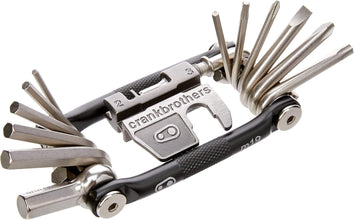 Crankbrothers M19 Multi Tool Matte Black Red High Tensile Steel