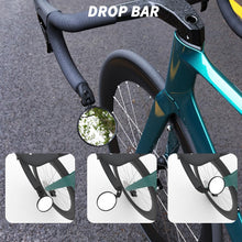 BriskMore Bike Bar End Mirror 76mm HD Glass Convex Lens 360 Rotatable