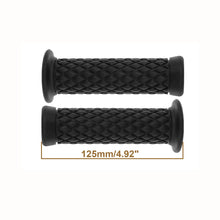 Universal Seven Eighths Left And 1 Right Rubber Grips 125mm Black