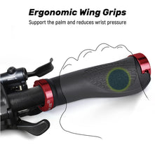 SAPLIZE Aluminum Double Lock On Bike Grips Ergonomic Anti Slip TPE