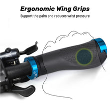 SAPLIZE Aluminum Double Lock On Bike Grips Ergonomic Anti Slip TPE