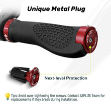 SAPLIZE Aluminum Double Lock On Bike Grips Ergonomic Anti Slip TPE