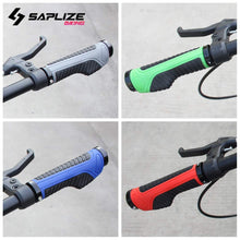 SAPLIZE Aluminum Double Lock On Bike Grips Ergonomic Anti Slip TPE