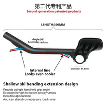 Carbon Fiber Aero Bars 340mm Clip On Bullhorn Road Bike 3K Glossy