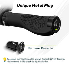 SAPLIZE Aluminum Double Lock On Bike Grips Ergonomic Anti Slip TPE