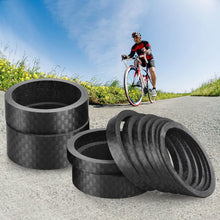 Carbon Fiber Headset Spacers 11 Pcs 1-1/8 Inch Matte Finish 6 Sizes