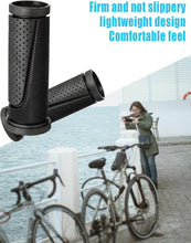 90mm Black Rubber Bicycle Handlebar Grips Short Mini