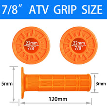 7/8 Inch ATV Handlebar Grips, Soft Rubber, Universal Fit Quad