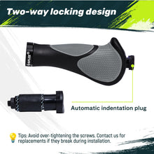 SAPLIZE Aluminum Double Lock On Bike Grips Ergonomic Anti Slip TPE