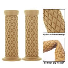Universal Seven Eighths Left And 1 Right Rubber Grips 125mm Black