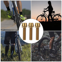 Titanium Alloy Bike Stem Bolts 3Pcs M5x20 M6x20 With Gasket Colorful