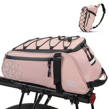 KEMIMOTO 8L PVC Water Resistant Rear Rack Bike Bag Pink