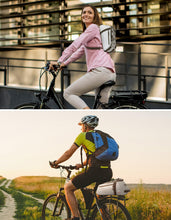 KEMIMOTO 8L PVC Water Resistant Rear Rack Bike Bag Pink