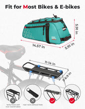 KEMIMOTO 8L PVC Water Resistant Rear Rack Bike Bag Pink
