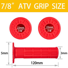 7/8 Inch ATV Handlebar Grips, Soft Rubber, Universal Fit Quad
