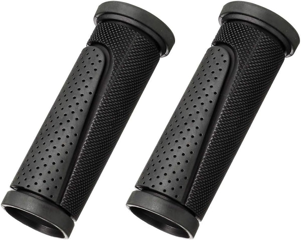 90mm Black Rubber Bicycle Handlebar Grips Short Mini