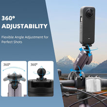 Aluminum Bike Mount Clamp With Adapters For Insta360 X5 X4 X3 Go 3S