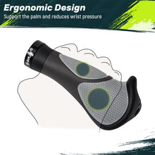 SAPLIZE Aluminum Double Lock On Bike Grips Ergonomic Anti Slip TPE