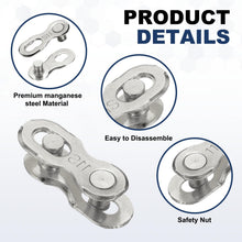 Manganese Steel Bike Master Link 6 7 8 Speed Silver 8 Pcs Replacement