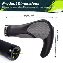 SAPLIZE Aluminum Double Lock On Bike Grips Ergonomic Anti Slip TPE