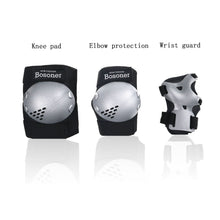 Bosoner Kids Knee Elbow Wrist Pads Set PVC Adjustable Velcro 3 To 15