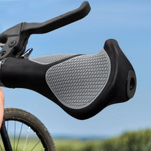 SAPLIZE Aluminum Double Lock On Bike Grips Ergonomic Anti Slip TPE
