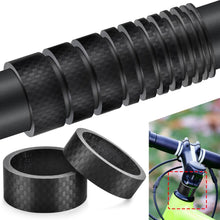 Carbon Fiber Headset Spacers 11 Pcs 1-1/8 Inch Matte Finish 6 Sizes