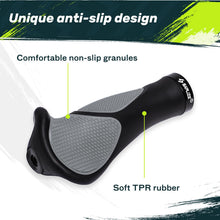 SAPLIZE Aluminum Double Lock On Bike Grips Ergonomic Anti Slip TPE