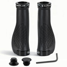 SAPLIZE Aluminum Double Lock On Bike Grips Ergonomic Anti Slip TPE