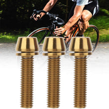 Titanium Alloy Bike Stem Bolts 3Pcs M5x20 M6x20 With Gasket Colorful