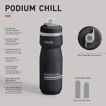 CamelBak Podium Chill Insulated Squeeze Water Bottle 21 oz Black