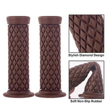 Universal Seven Eighths Left And 1 Right Rubber Grips 125mm Black